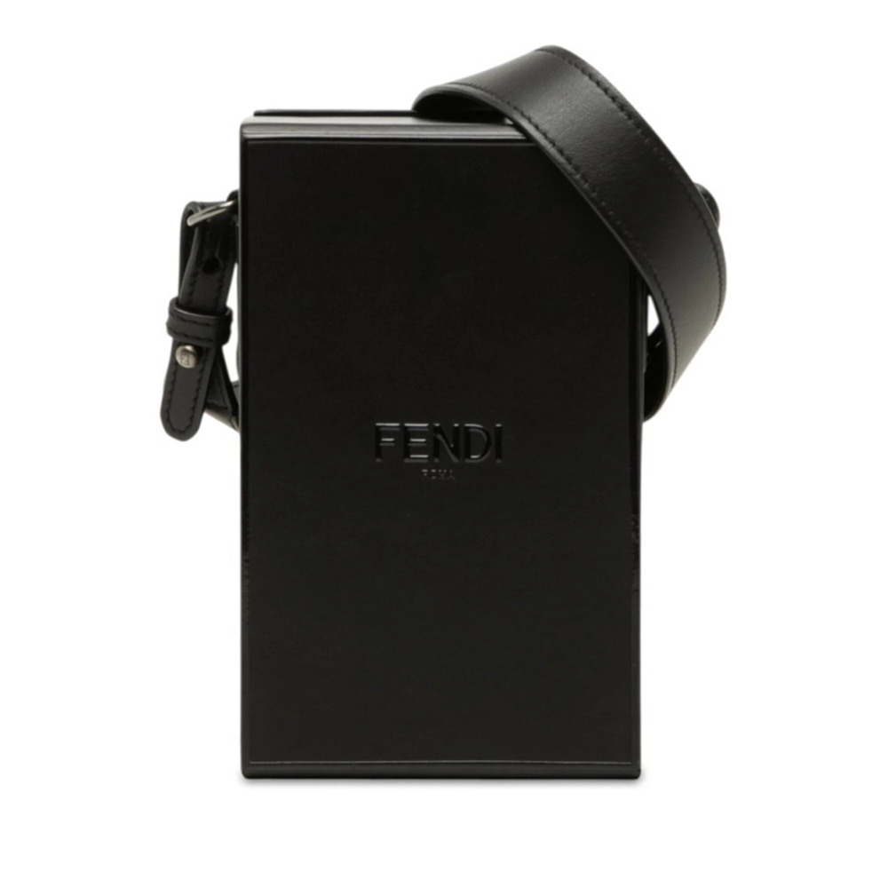 Fendi Crossbody Shoulder Bag 7VA519 Black Leather Women's FENDI